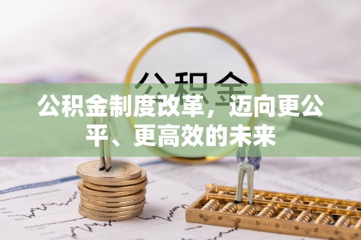 蒙阴公积金制度改革，迈向更公平、更高效的未来