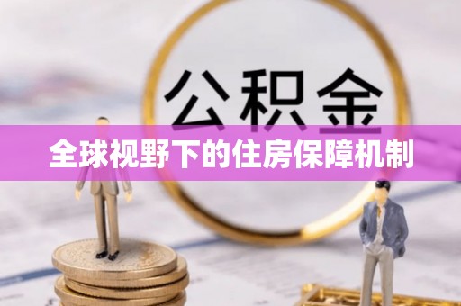 蒙阴全球视野下的住房保障机制