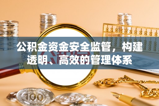 蒙阴公积金资金安全监管，构建透明、高效的管理体系
