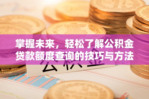 蒙阴掌握未来，轻松了解公积金贷款额度查询的技巧与方法