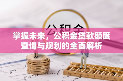 蒙阴掌握未来，公积金贷款额度查询与规划的全面解析