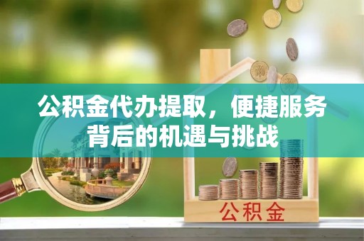 蒙阴公积金代办提取，便捷服务背后的机遇与挑战